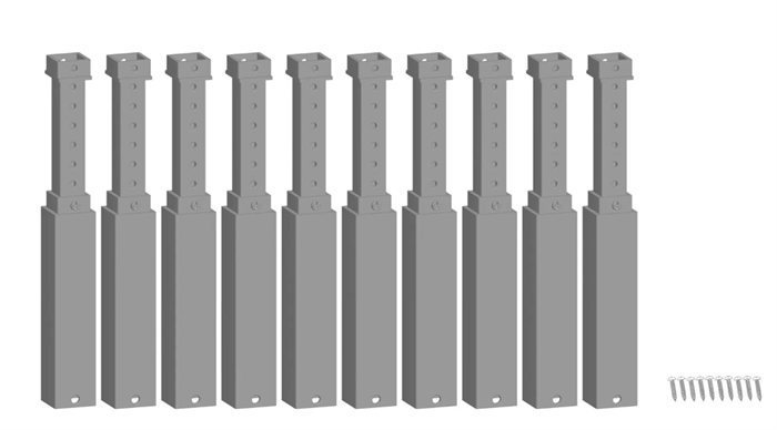 Noch 53943 easy TRACK® Brückenpfeiler-Sortiment höhenverstellbar, H0, TT, N