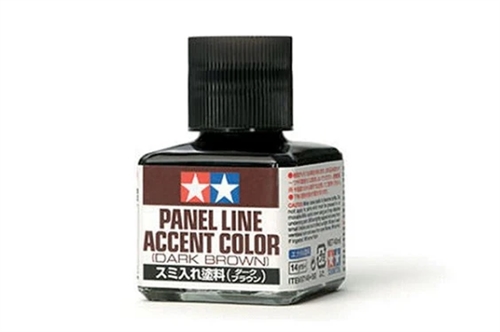 Tamiya 87189 TAMIYA Panel Line Akzentfarbe Dunkelbraun (40ml)