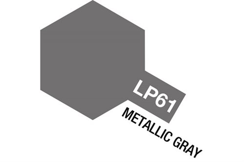 Tamiya LP-61 TAMIYA LACKFARBE LP-61 METALLIC GRAU (MF) 10 ml