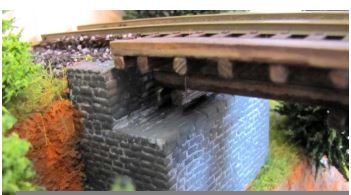 Hack 10380 Gebogene Gitterbrücke, zweigleisig, Metall