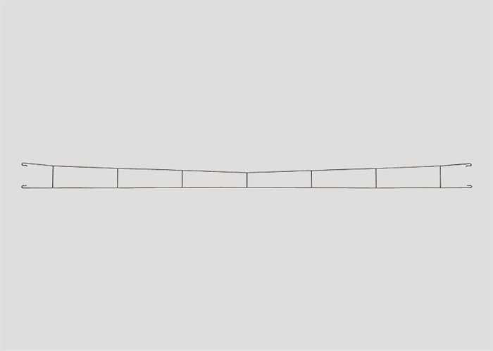 Märklin 70360 Führungslinien, 5 Stück, Länge 360 ​​mm, für gerade Strecken, H0