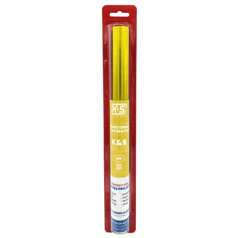 K&S Metal 6055 Aluminium-Bastelfolie Gold 0,1 x 305 x 610 mm
