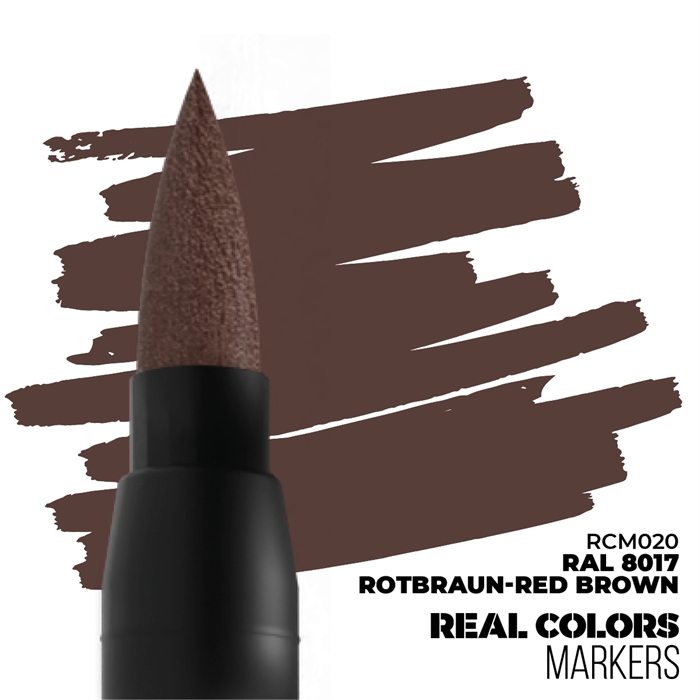 AK-RCM020 Patiniermarker, Rotbraun, RAL 8017