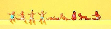 Preiser 10529, Babys, 9 Figuren, H0,
