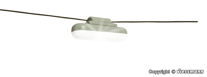 Viessmann 6366 Hängeleuchte mit Seilaufhängung, LED weiß, H0
