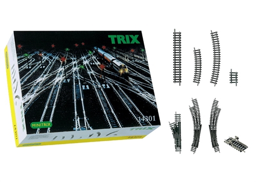 Minitrix 14301 Großes Gleis-Ergänzungsset, Spur N