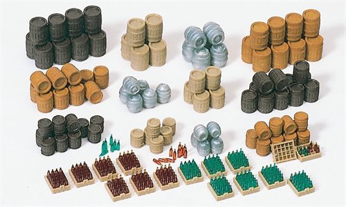 Preiser 17105 Bierfässer und Flaschen in verschiedenen Formen und Größen, H0