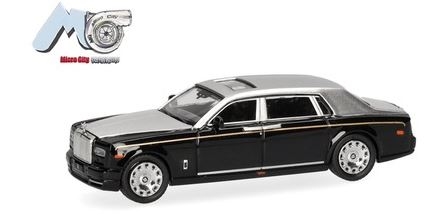 MC00068 Rolls Royce Phantom, schwarz/silber, H0
