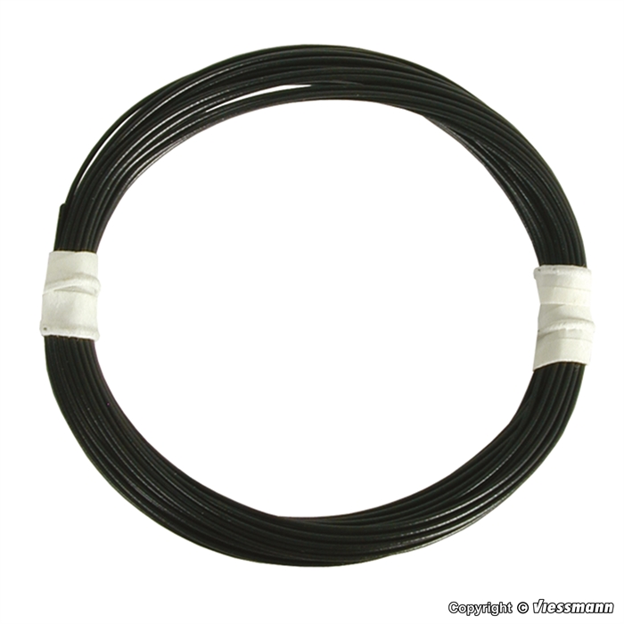 Viessmann 6890 Extra dünnes Kabel 0,03 mm2, 5 Meter, schwarz
