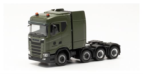 Herpa 746939 Scania CS 20 ND Schwerlastzugmaschine "Bundeswehr" mit gelben Blinkern, H0
