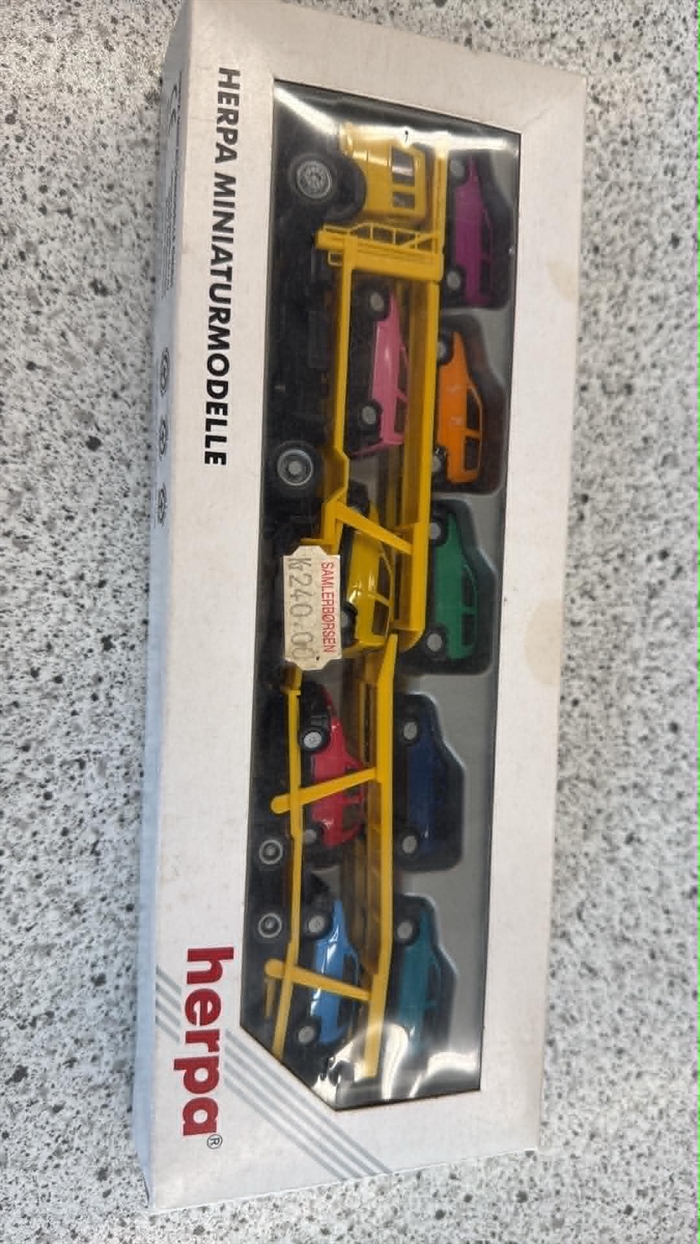 Herpa 142090 Autotransporter mit Autos, H0 (GEBRAUCHT)