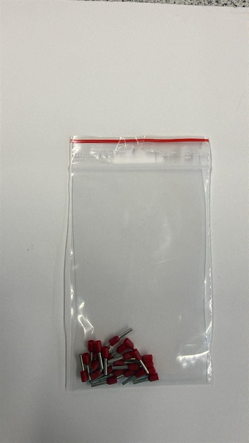  K8100RT Endrohr, Rot, 1,0 mm2, 100 Stk