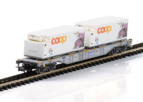 Minitrix 15494 Containertransportwagen „coop®“., kommende Neuigkeiten 2024