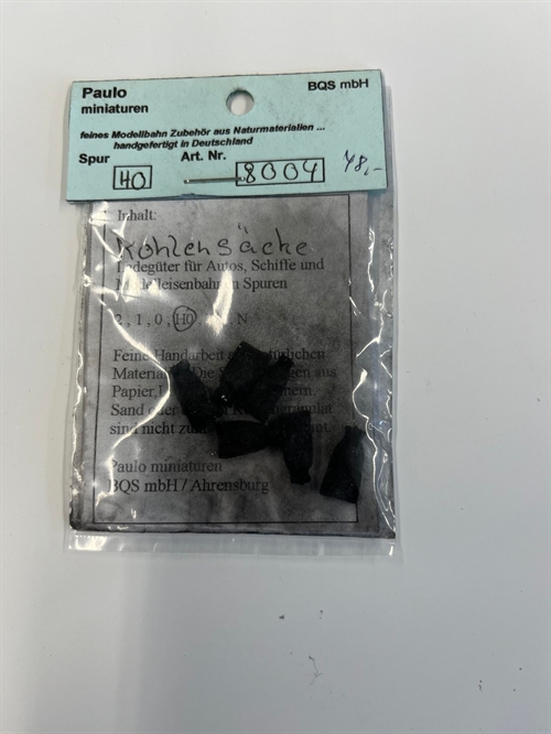 Paulo 8004 Kohlesäcke, 6 Stück, H0