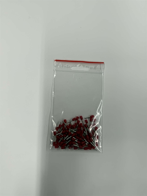  K8100RT Endrohr, Rot, 1,0 mm2, 100 Stk