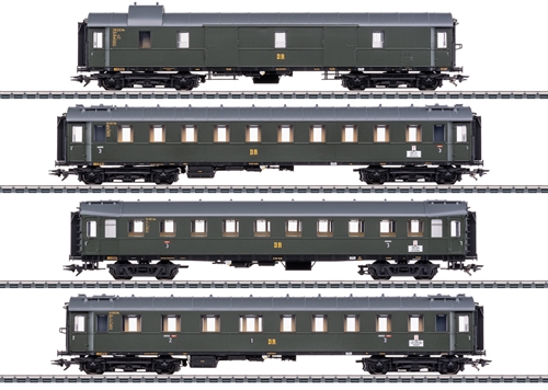 Märklin 42514 Schnellzugwagen-Set für die Dampflokomotive BR 19.0 „Sachsenstolz“.