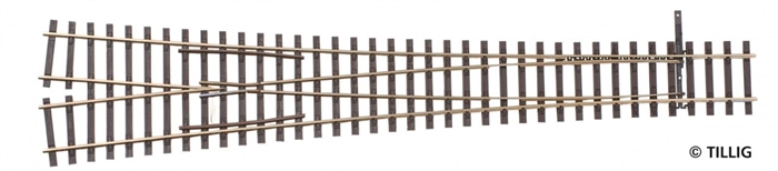 Auch 85631 Rechtsschalter, 18 Grad, Radius 490, 155 mm lang