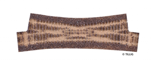 Tillig 86531 Gleisbettung Elite dunkel (braun) - für einzelne Gleitpunkte