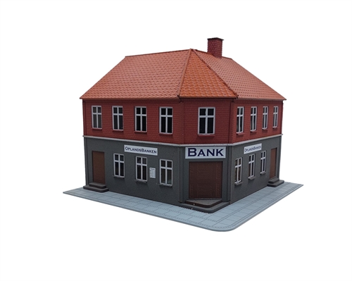 Hobbytrade 87203 Eckgebäude mit Bank, H0