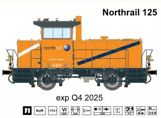 Dekas 8758053 Northrail 125, AC Sound. KOMMT NEU 2025