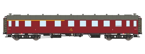 Dekas 876183 DSB AU 253 Personenwagen, ca. 1956-62, NEU 2025