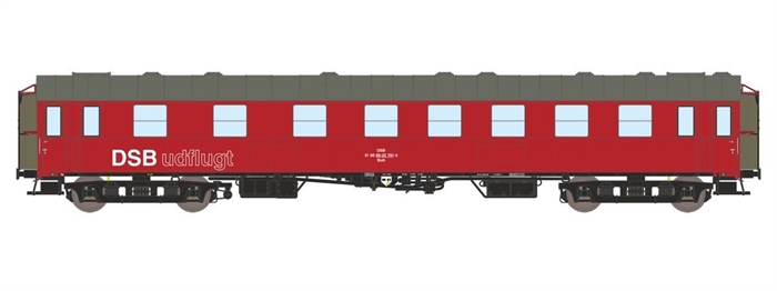 Dekas 876186 DSB Buh 51 86 89-25 701-3 Ausflugswagen, ca. 1973-77, NEU KOMMT 2025