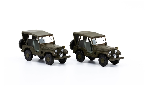 Faller 885105 2er-Set Willy's Army Jeep M38A1, H0
