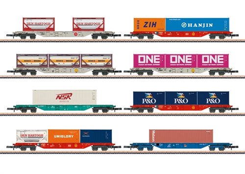 Märklin 82641 Display-Containerwagen-Set, Spur Z