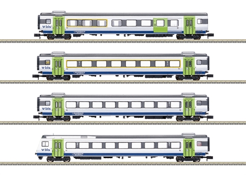 MiniTrix 18293 Expresszugwagen-Set „GOLDENPASSLINE“, Spur N