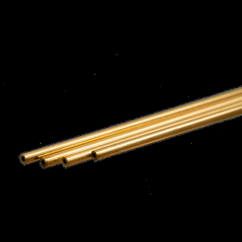K&S Metal 9820 Messingrohr 2 mm x 0,45 mm x 300 mm, 4 Stück