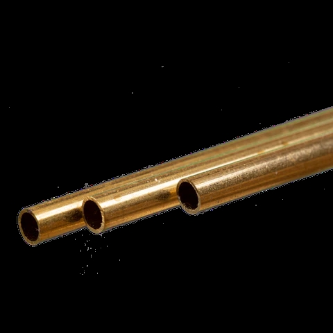 K&S Metal 9823 Messingrohr 5 mm x 0,45 mm x 300 mm, 3 Stück