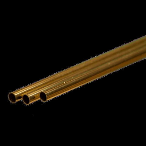 K&S Metal 9834 Messingrohr 3 mm x 0,225 mm x 300 mm, 3 Stück