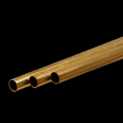 K&S Metal 9837 Messingrohr 4,5 mm x 0,225 mm x 300 mm, 3 Stück.