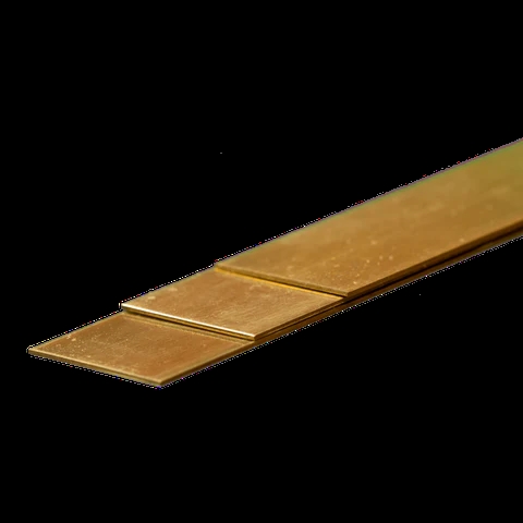 K&S Metal 9842 Messingstreifen, 0,5 mm x 18 mm x 300 mm, 3 Stück