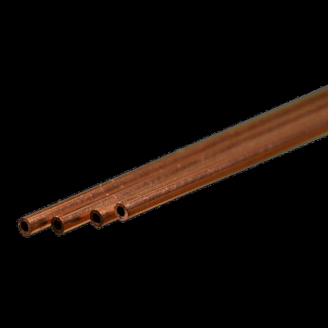  K&S Metal 9870 Kupferrohr 2 mm x 0,36 mm x 300 mm (4 Stück)