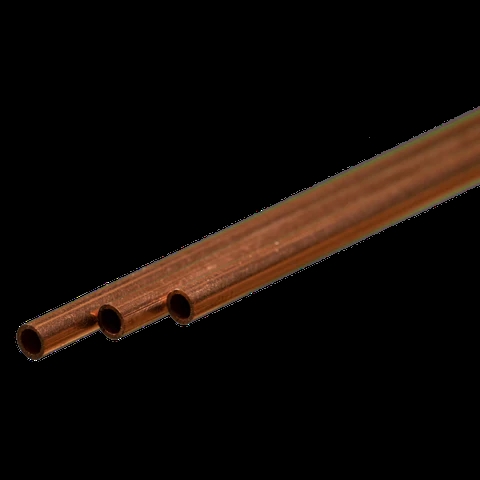 K&S Metal 9871 Kupferrohr, 3 mm x 0,36 mm x 300 mm, 3er-Pack