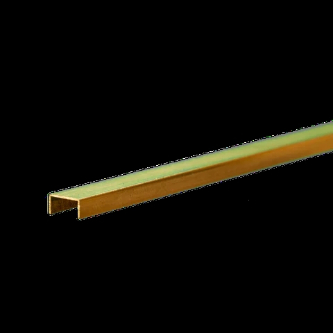 K&S Metal 9887 Messing-U-Profil 6,35 mm x 3,17 mm x 300 mm 1 Stk.