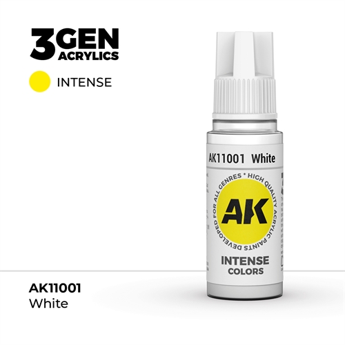 AK11001 Acrylfarbe, 17 ml, weiß - intensiv
