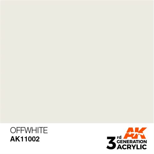 AK11002 Acrylfarbe, 17 ml, gebrochenes Weiß – Standard
