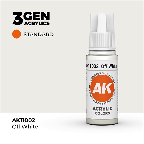 AK11002 Acrylfarbe, 17 ml, gebrochenes Weiß – Standard