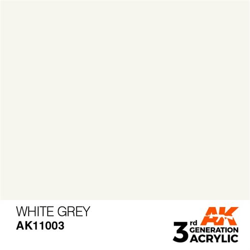 AK11003 Acrylfarbe, 17 ml, Weißgrau - Standard