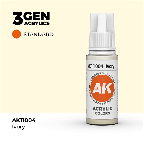 AK11004 Acrylfarbe, 17 ml, weißgrau - Standard