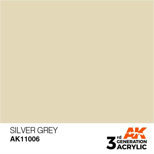 AK11006 Acrylfarbe, 17 ml, silbergrau