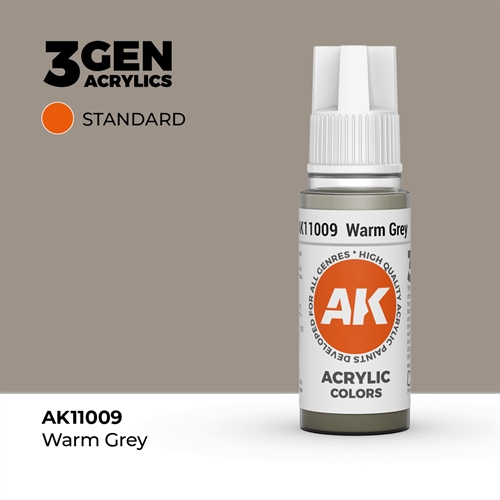 AK11009 Acrylfarbe, 17 ml, warmes Grau - Standard