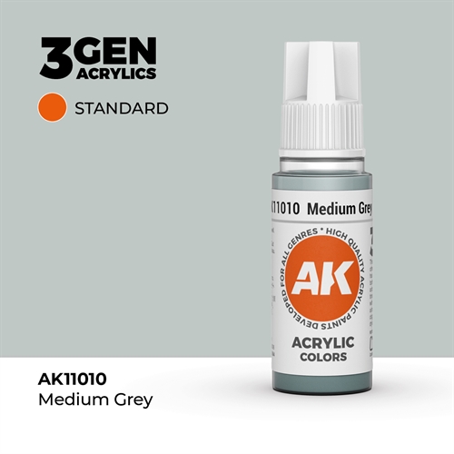 AK11010 Acrylfarbe, 17 ml, mittelgrau