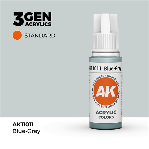 AK11011 Acrylfarbe, 17 ml, Blaugrau - Standard