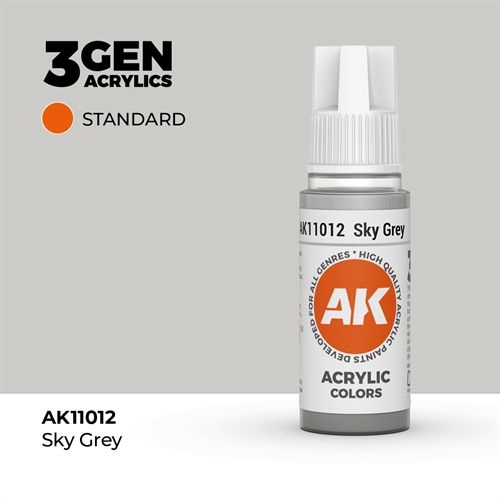 AK11012 Acrylfarbe, 17 ml, Himmelgrau - Standard