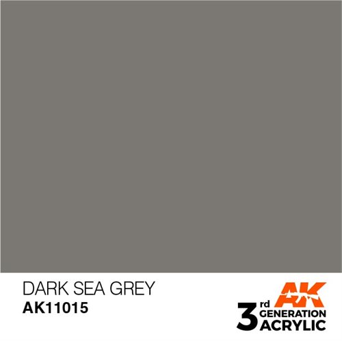 AK11015 Acrylfarbe, 17 ml, dunkles Seegrau - Standard
