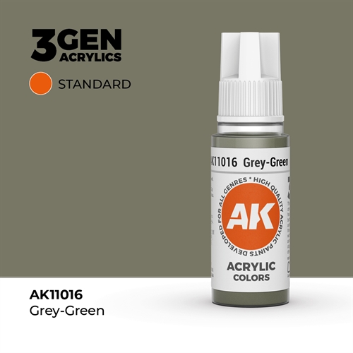 AK11016 Acrylfarbe, 17 ml, Graugrün - Standard