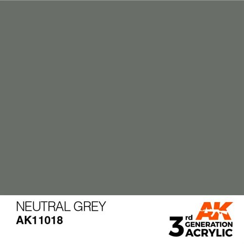 AK11018 Acrylfarbe, 17 ml, Neutralgrau - Standard